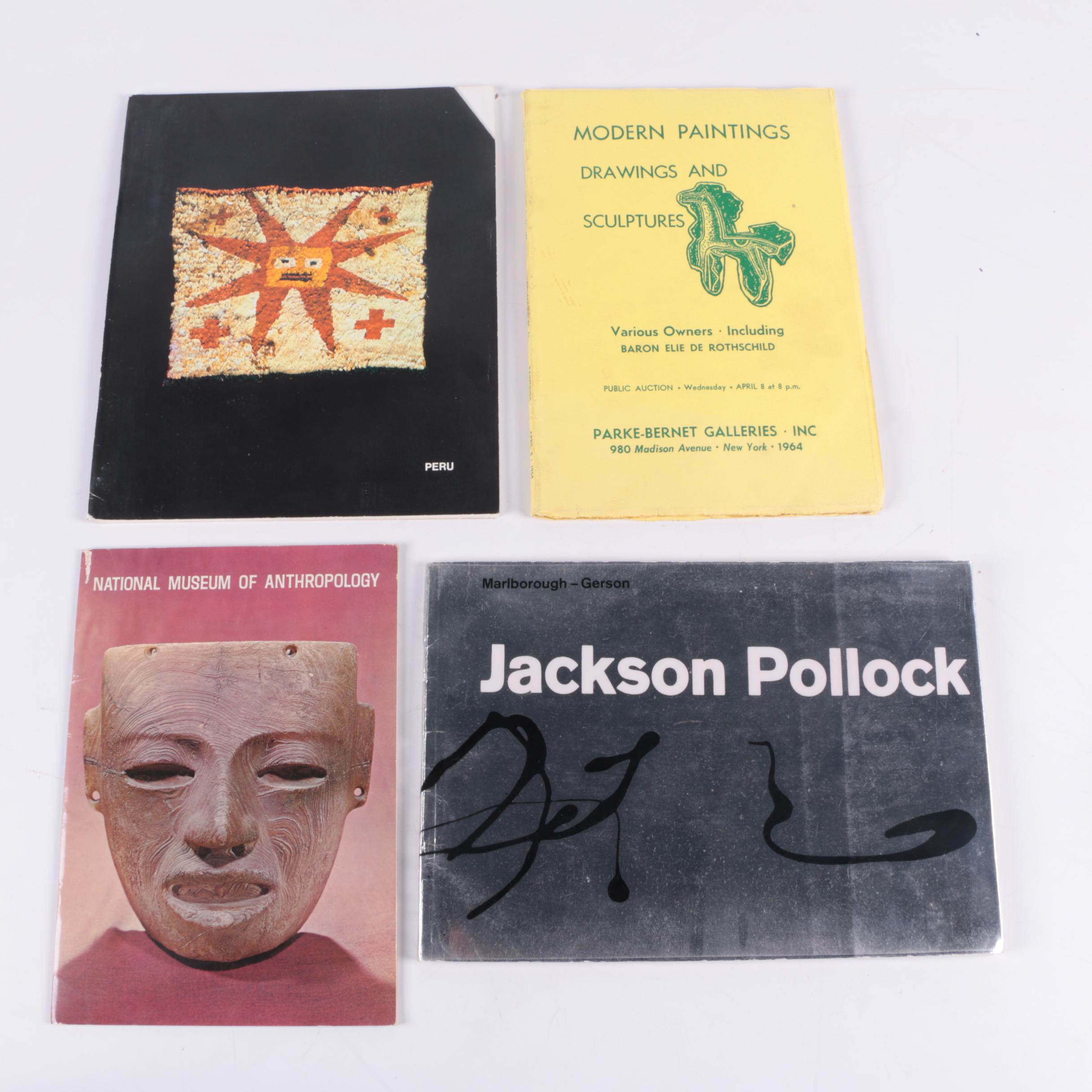 Assortment of Vintage Art Gallery Brochures