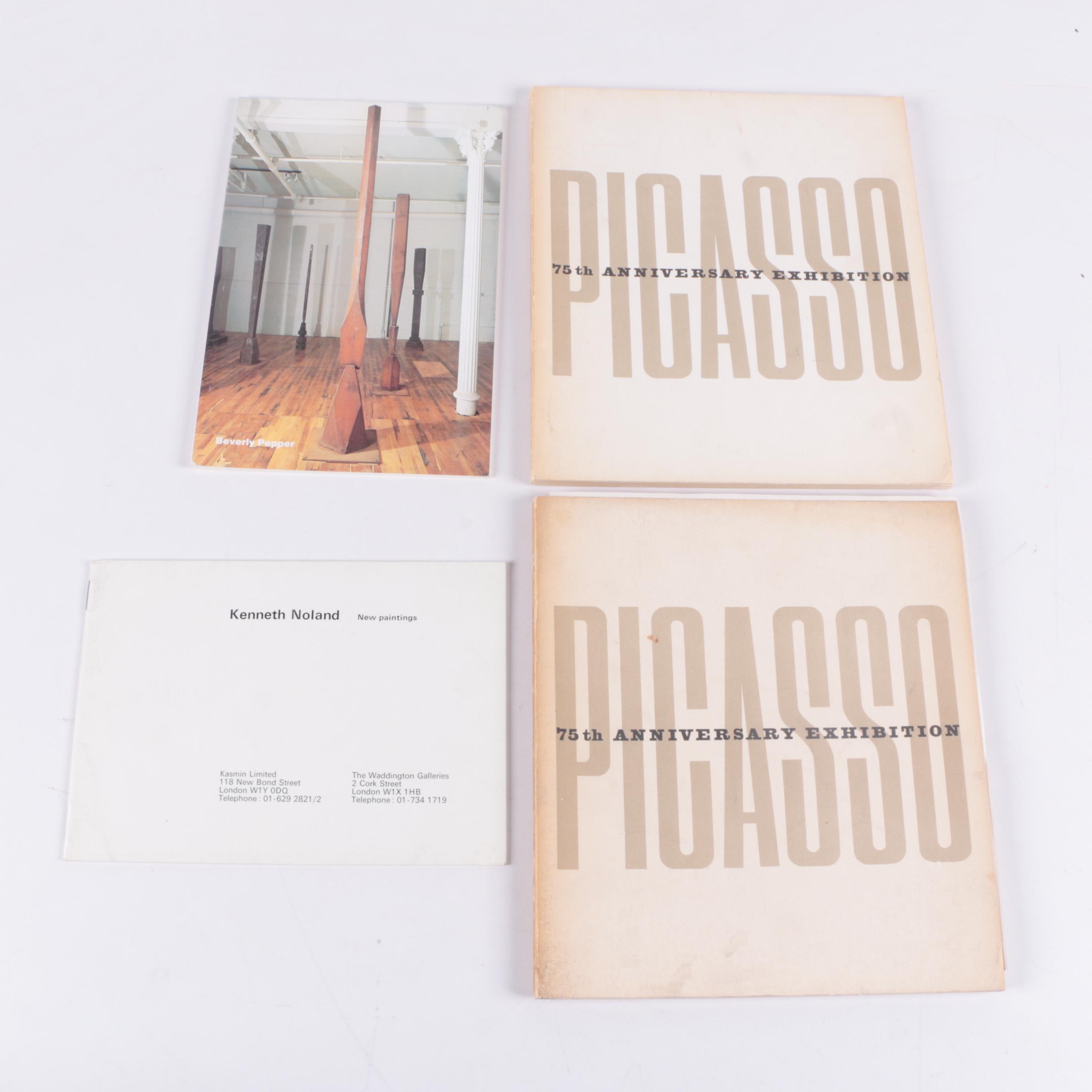 Assortment of Vintage Art Gallery Brochures