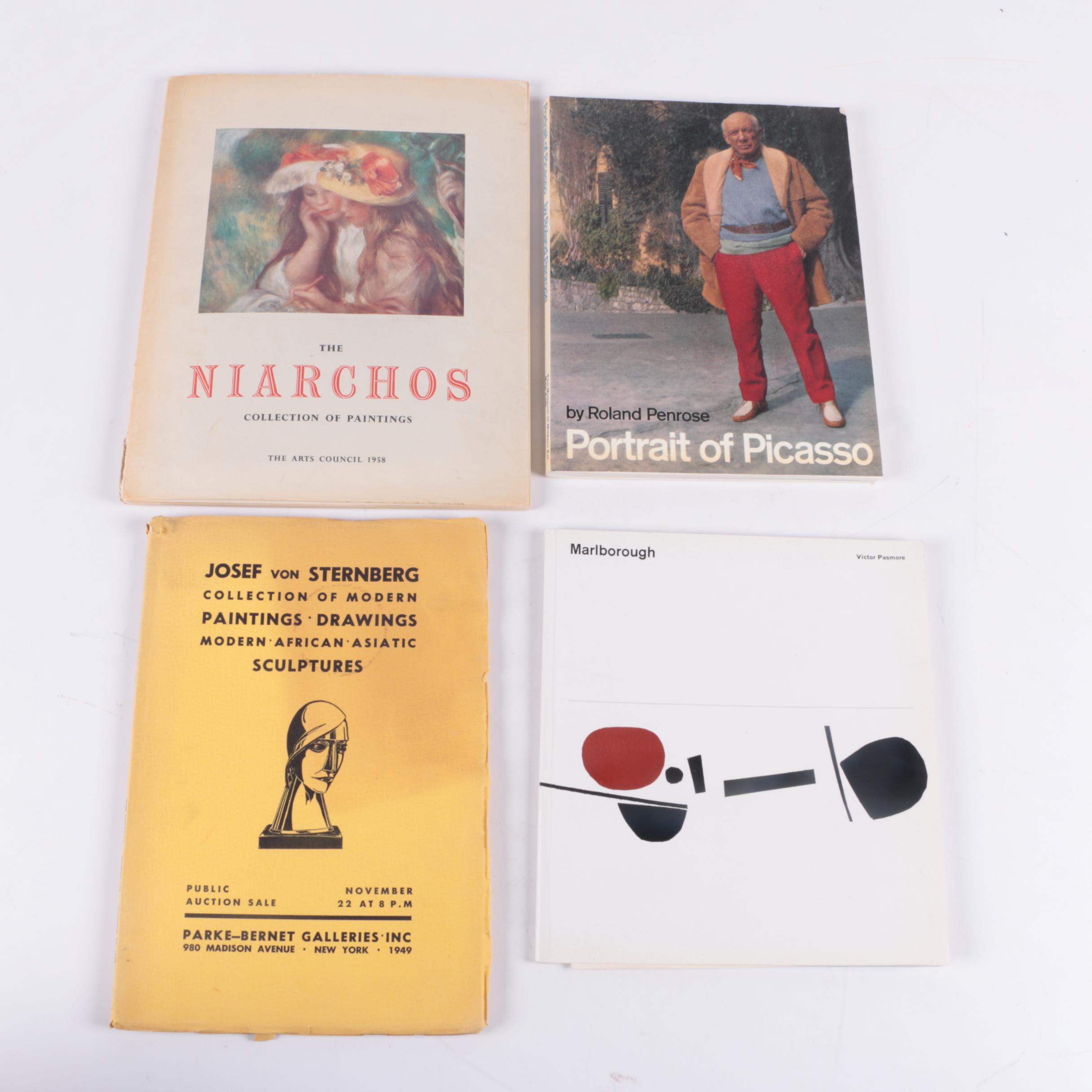 Assortment of Vintage Art Gallery Brochures