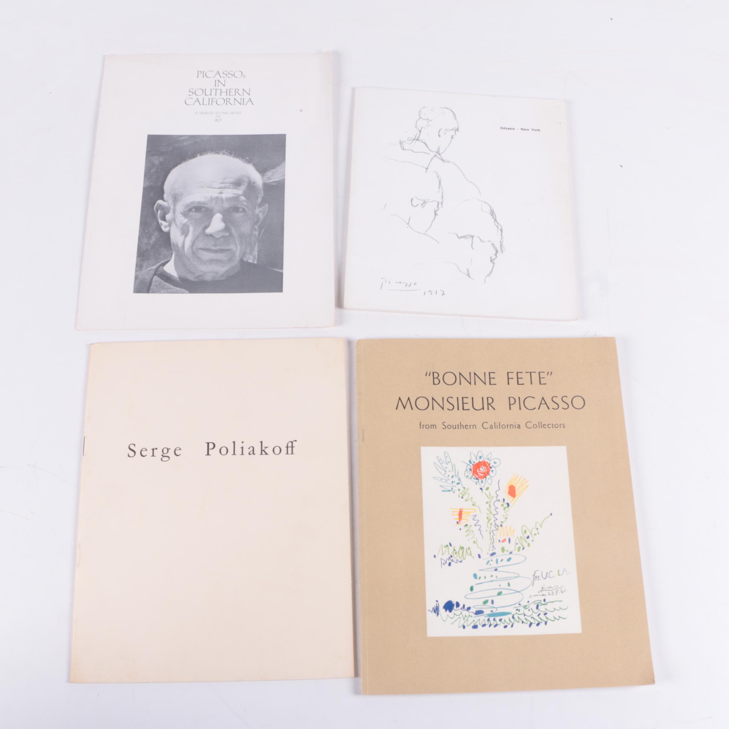 Assortment of Vintage Art Gallery Brochures