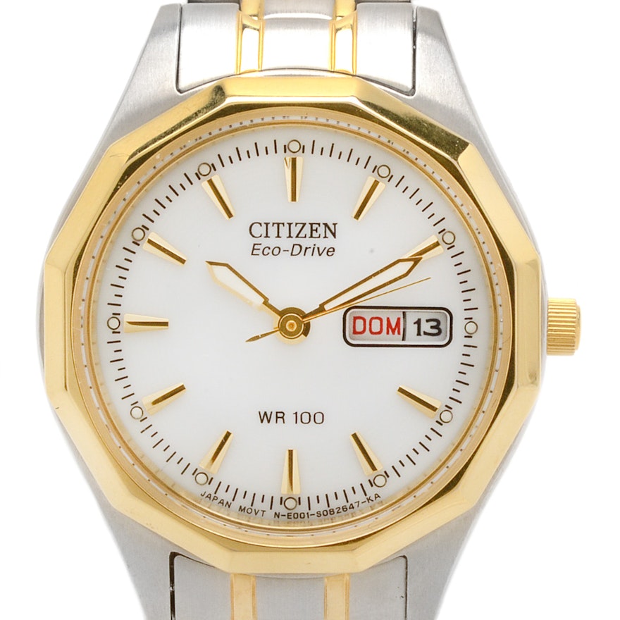Citizen Eco-Drive Two Tone Stainless Steel Watch