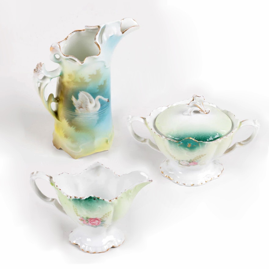 Porcelain Serveware Including R.S. Prussia