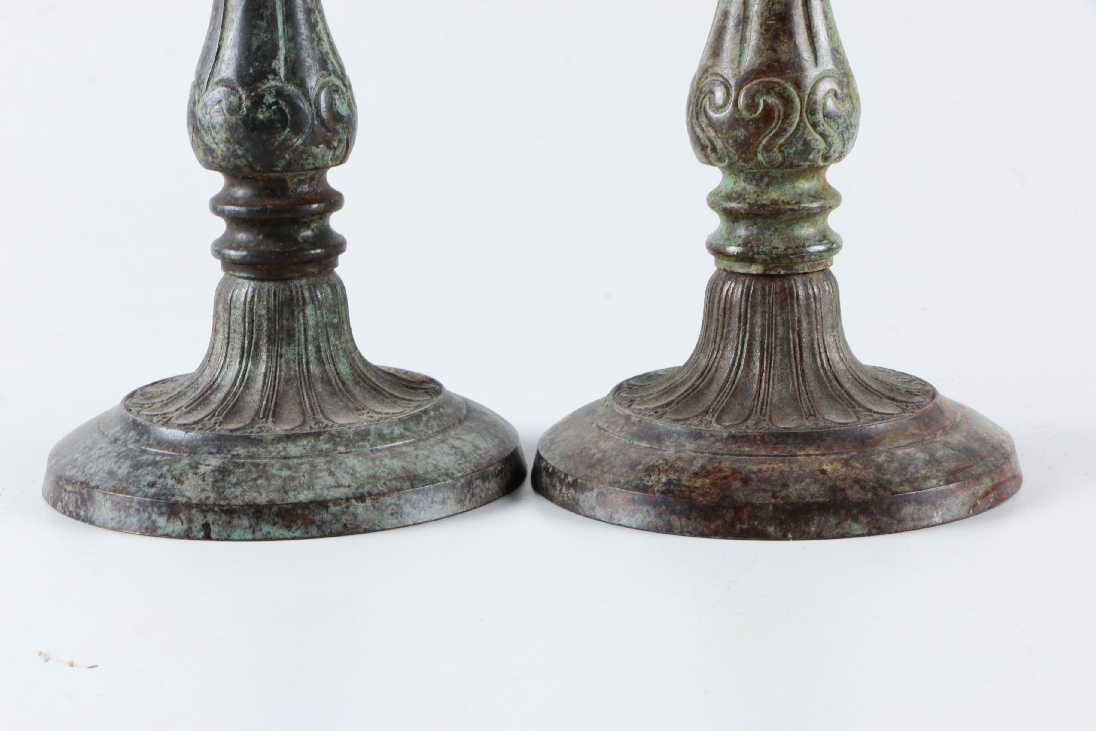 Indian Copper Candlesticks