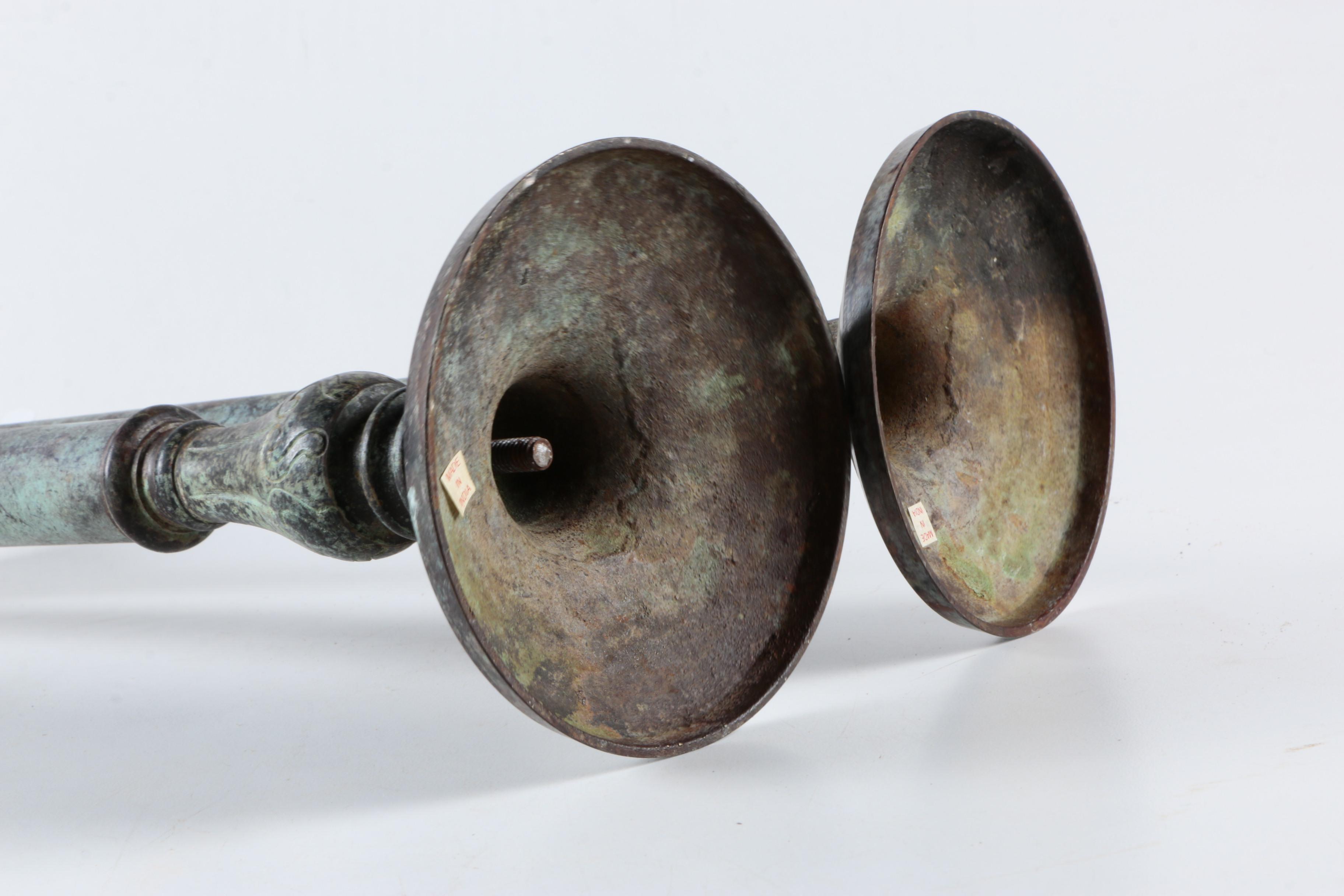 Indian Copper Candlesticks