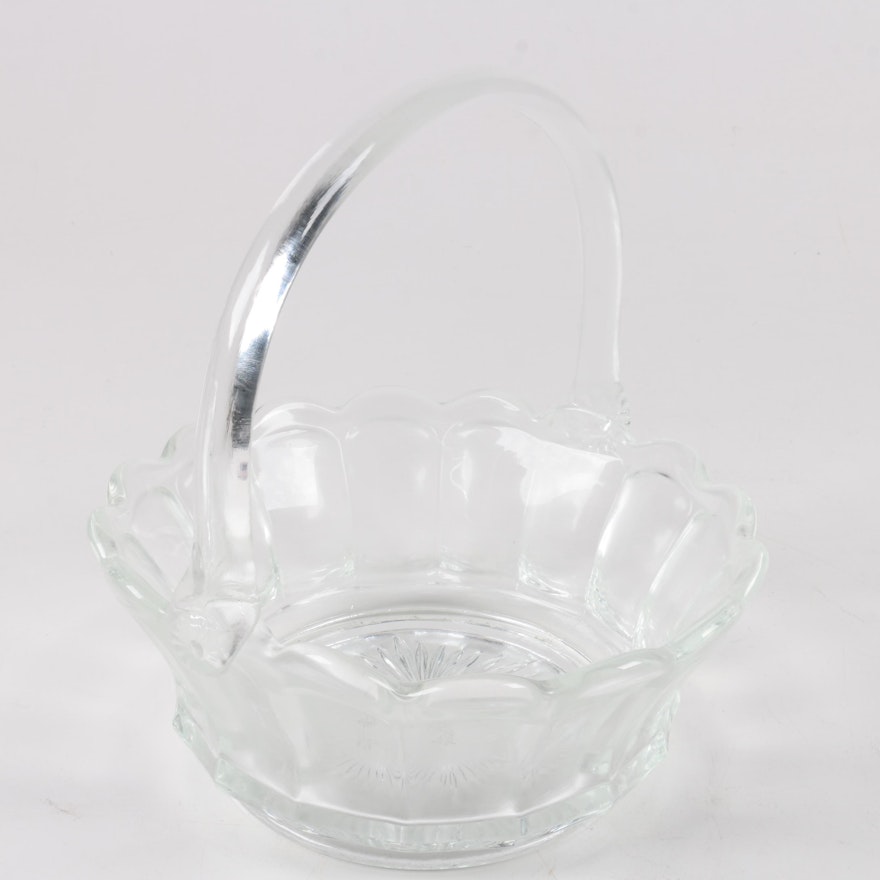 Glass Petal Shaped Basket