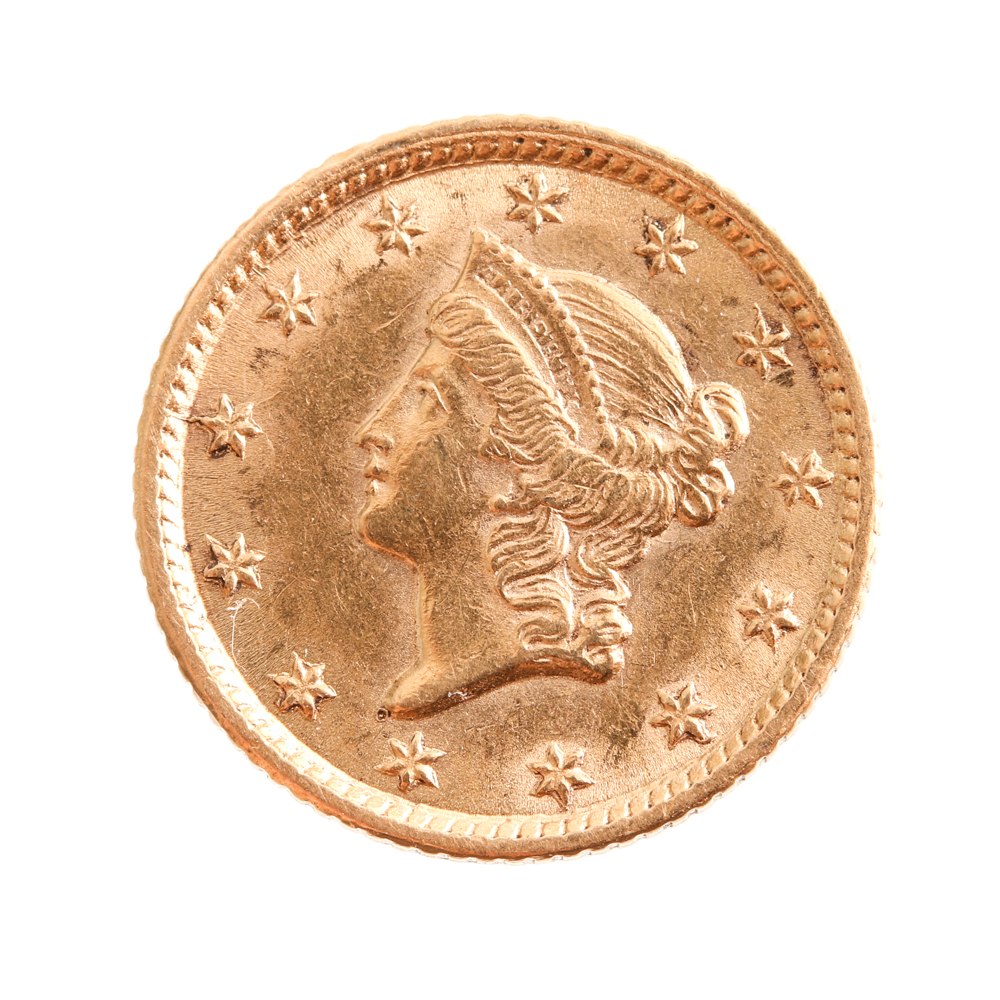 1854 Liberty Head Gold Dollar