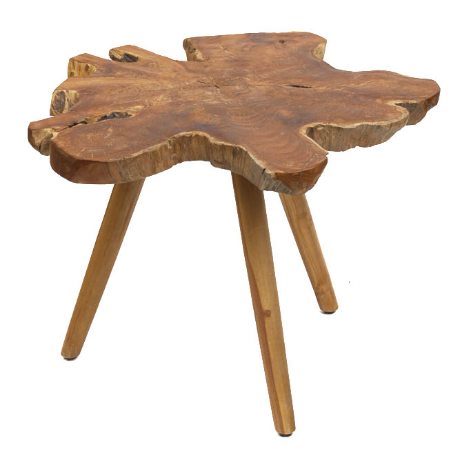 Tree Trunk Slab Side Table