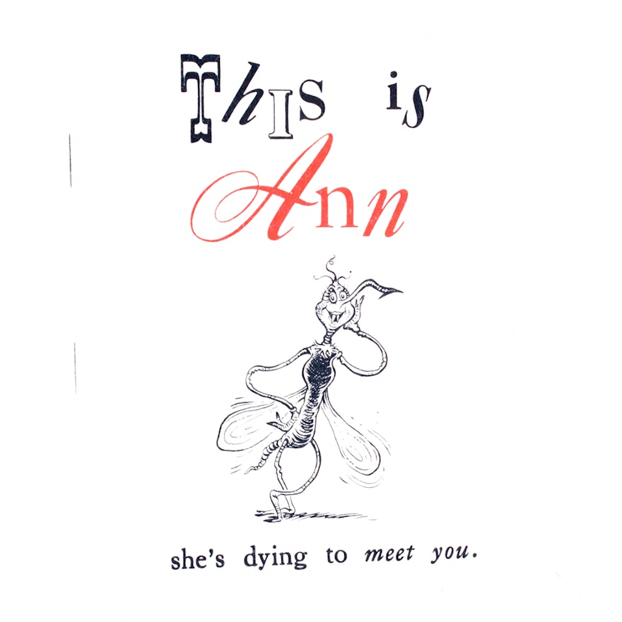 1943 War Department Booklet "This is Ann" Attributed to Dr. Seuss