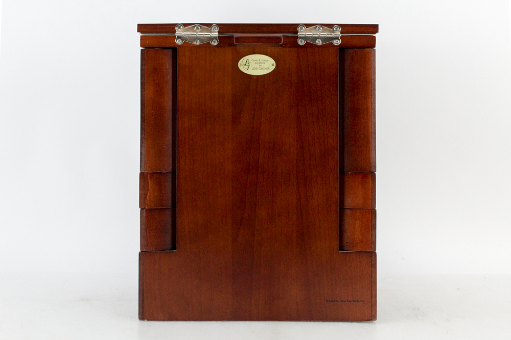 Lori Greiner Contemporary Style Wood Jewelry Box