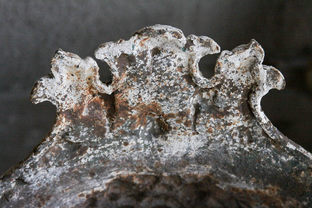 Antique Cast Iron Garden Urns