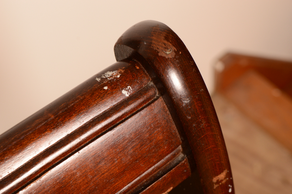 Vintage Mahogany Chair by Tell City Chair Company