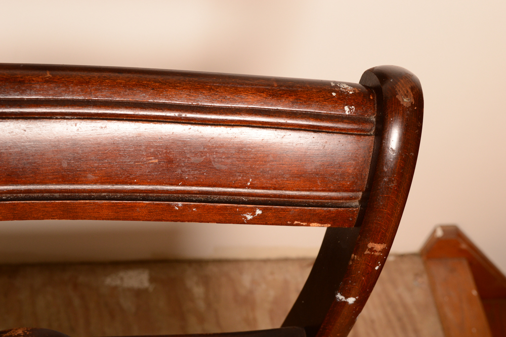 Vintage Mahogany Chair by Tell City Chair Company