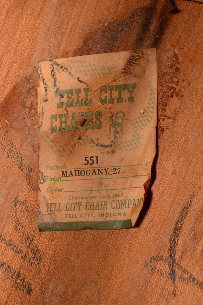 Vintage Mahogany Chair by Tell City Chair Company