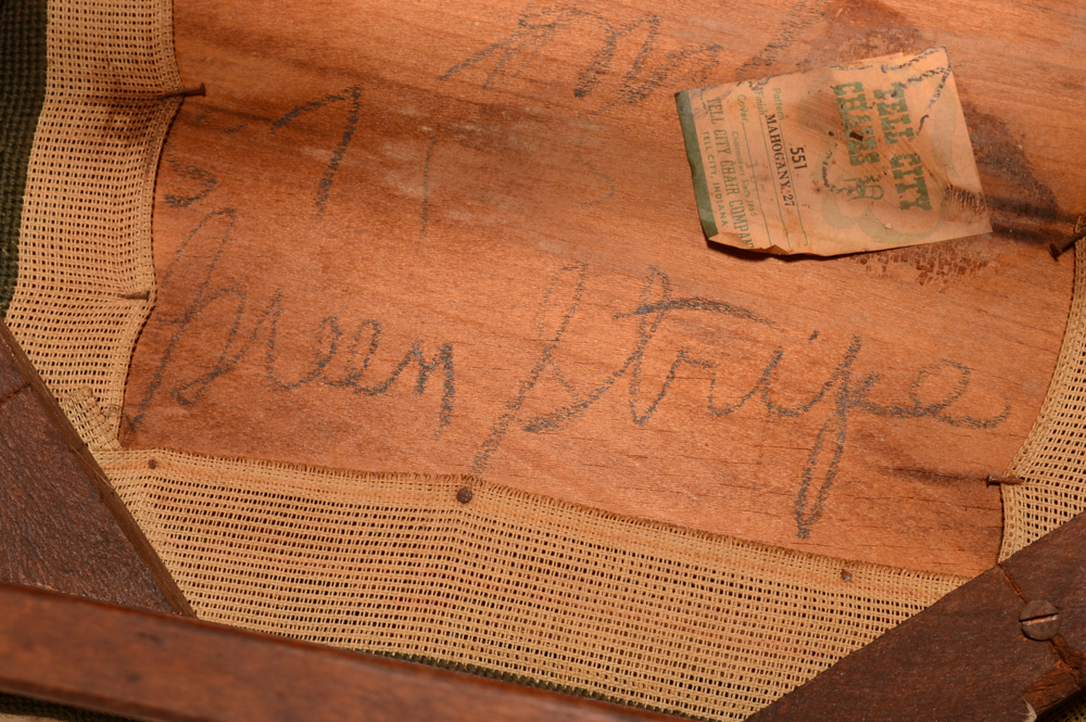 Vintage Mahogany Chair by Tell City Chair Company