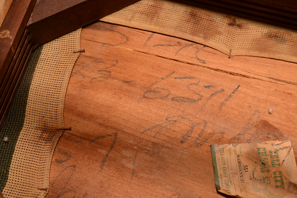 Vintage Mahogany Chair by Tell City Chair Company