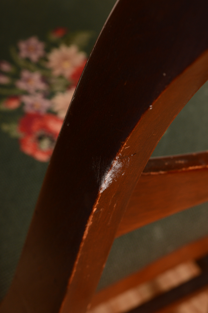 Vintage Mahogany Chair by Tell City Chair Company