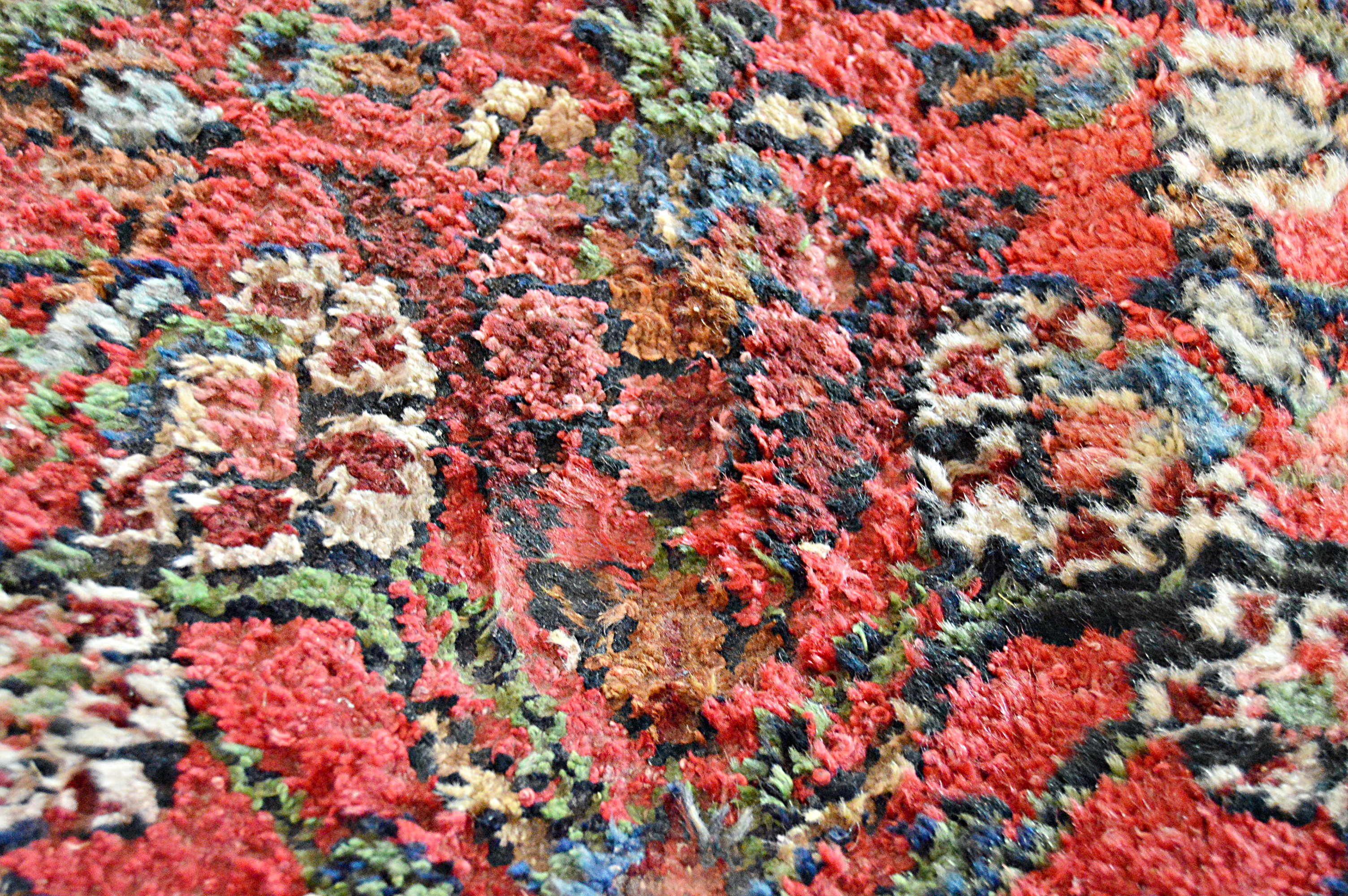 Semi-Antique Hand-Knotted Malayer Sarouk Wool Carpet Runner