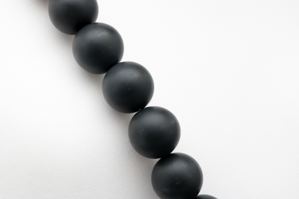 Bastian Sterling Silver and Black Onyx Bead Necklace