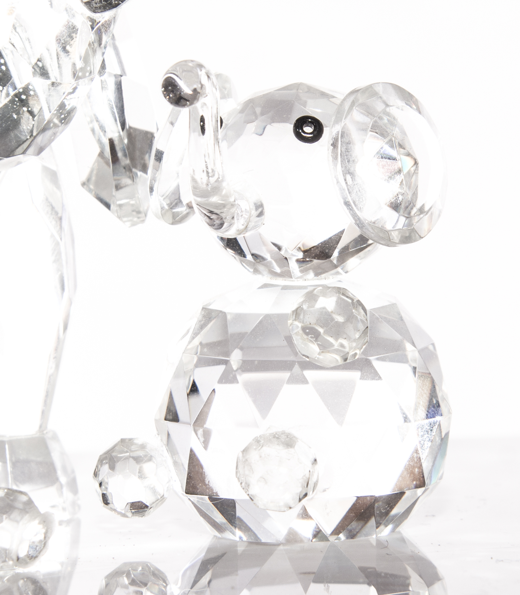 Swarovski Style Elephant Figurines