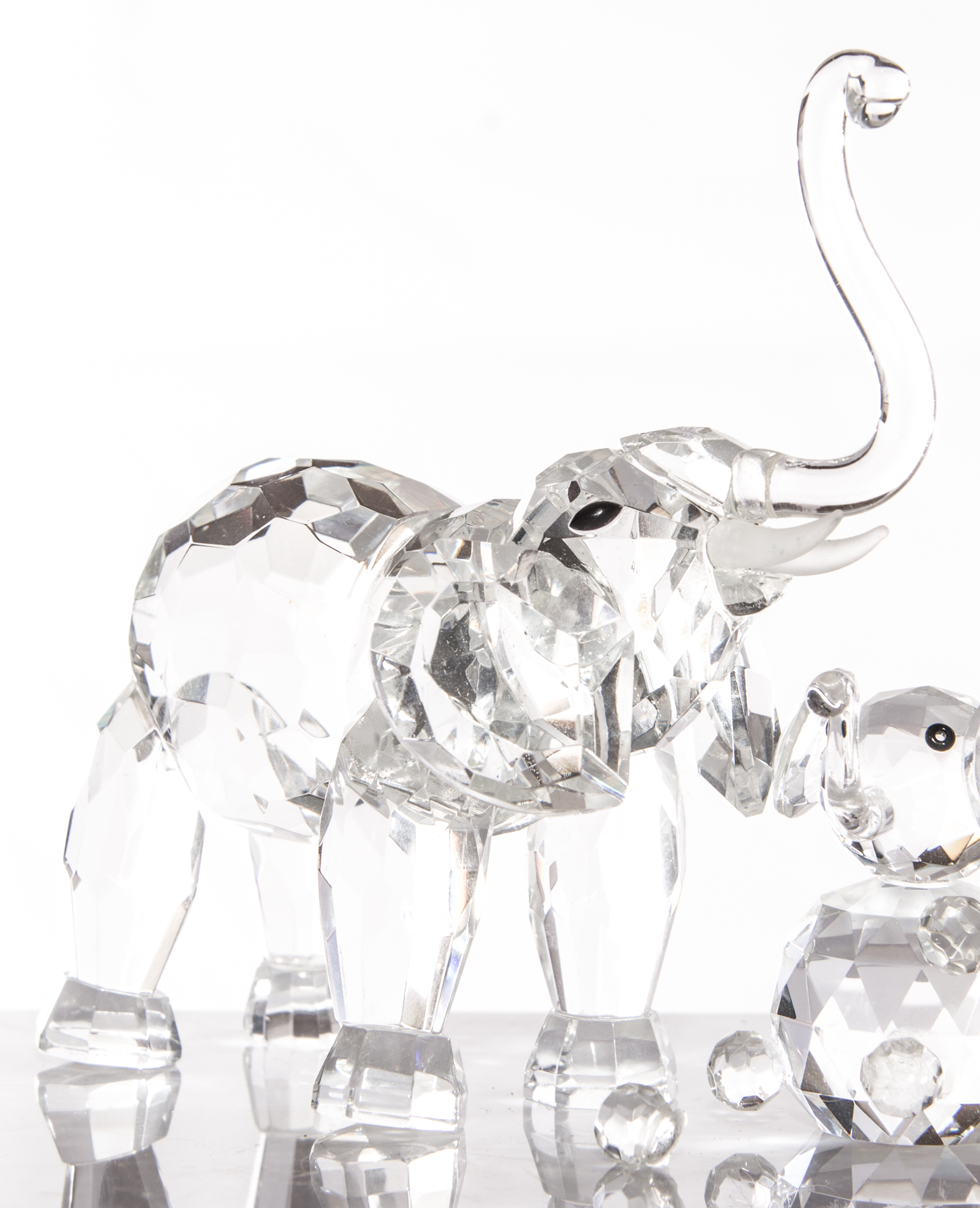 Swarovski Style Elephant Figurines