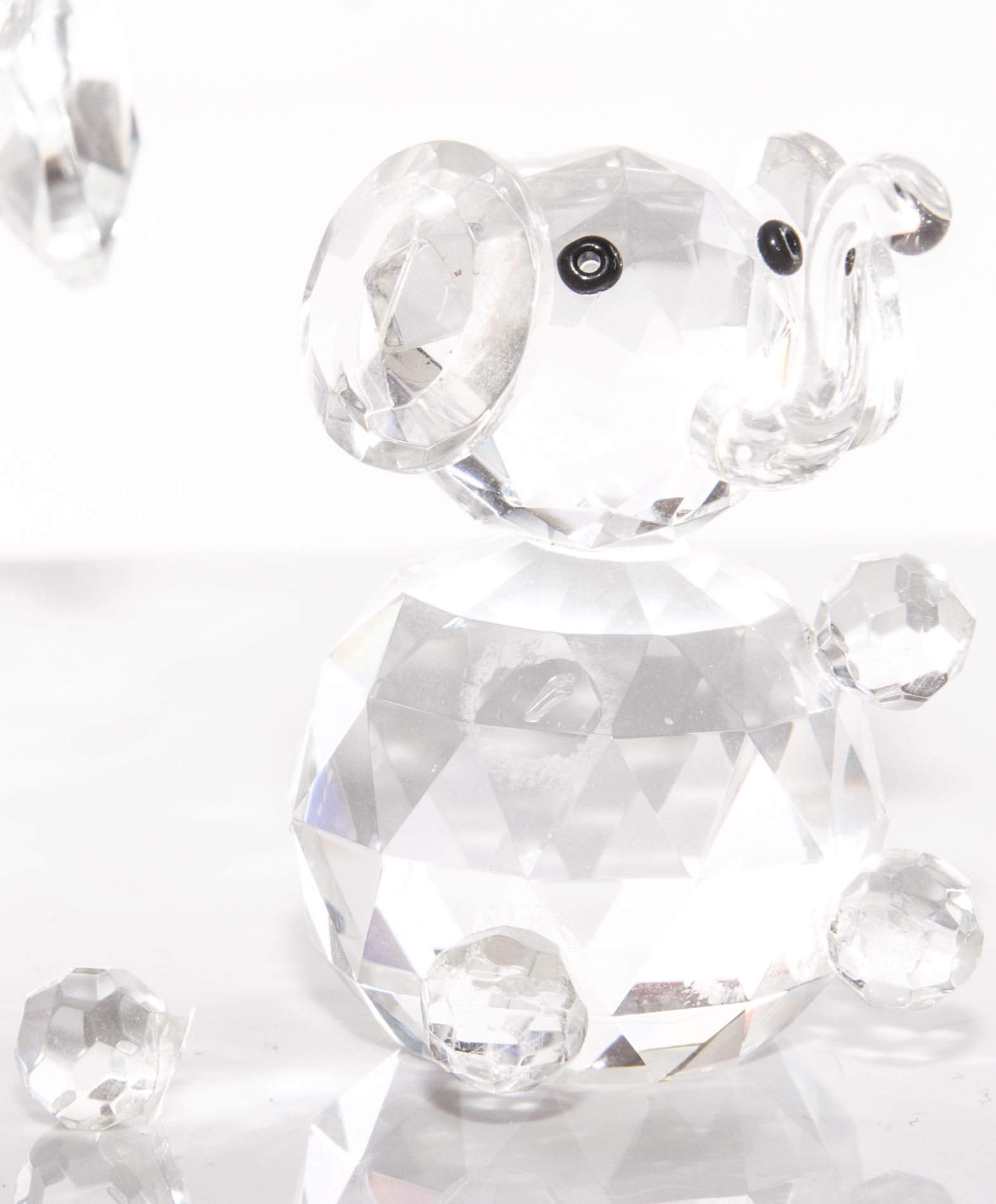 Swarovski Style Elephant Figurines
