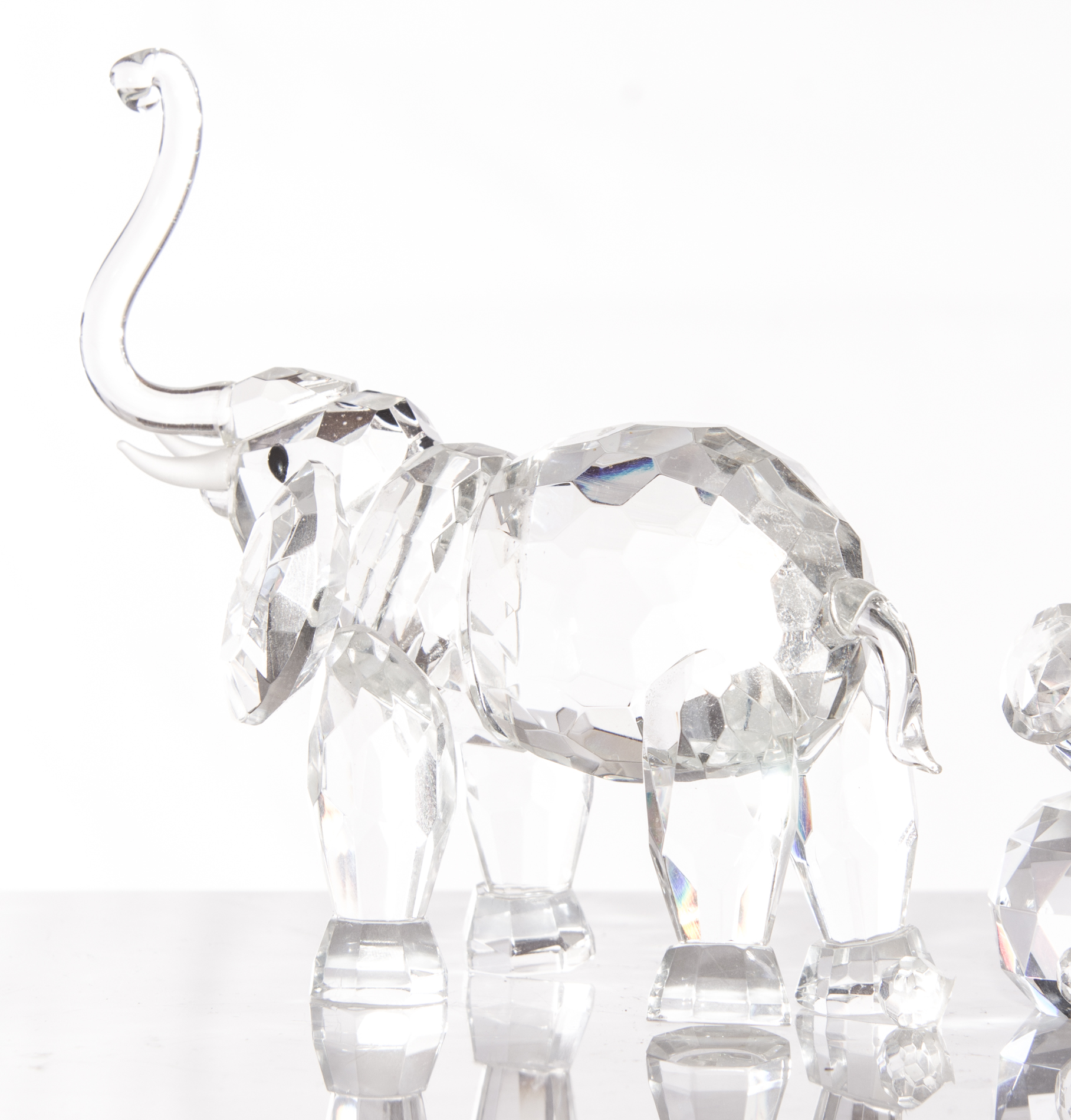 Swarovski Style Elephant Figurines