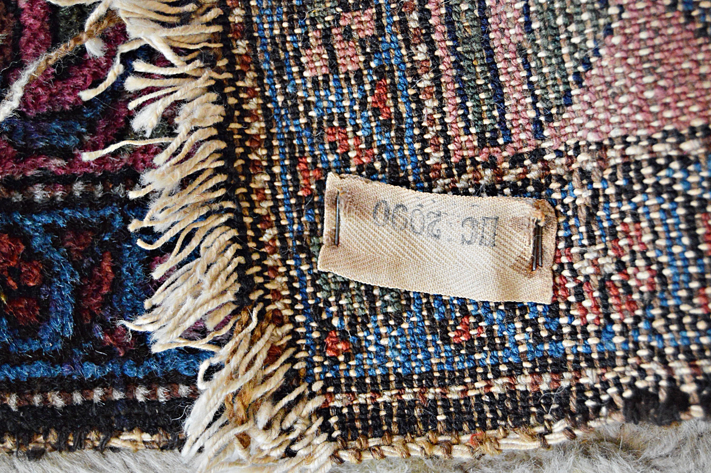 Antique Hand-Knotted Caucasian Tribal Wool Accent Rug