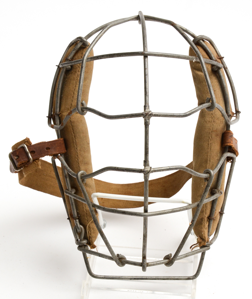 Two Vintage Catching and Umpire Baseball Masks