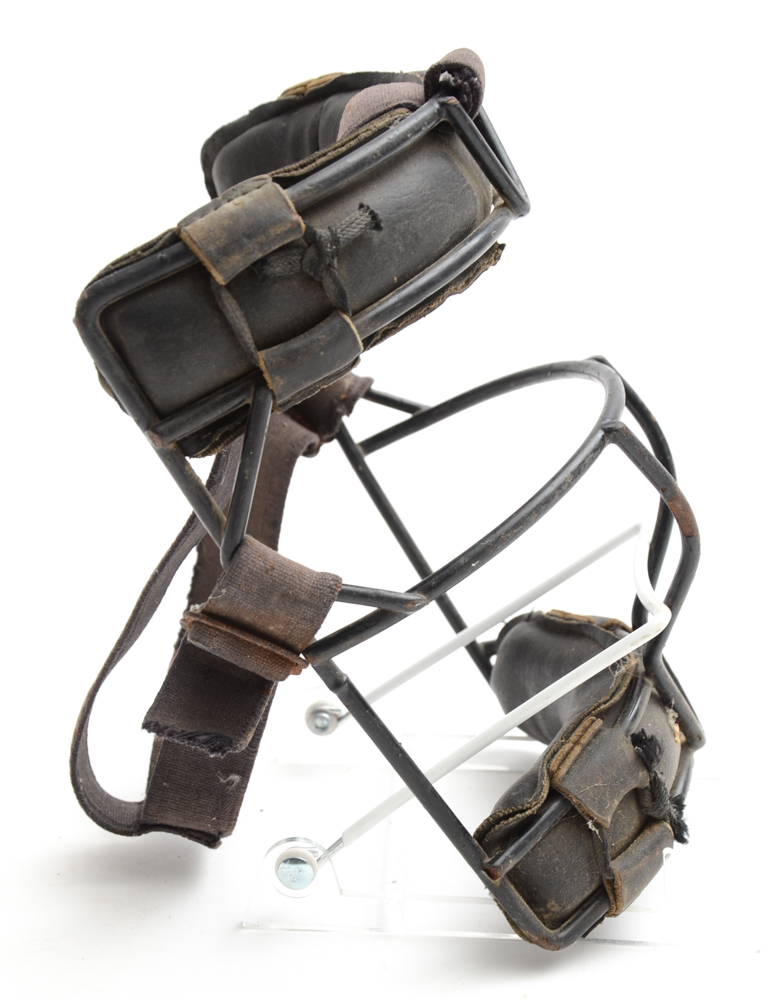 Two Vintage Catching and Umpire Baseball Masks