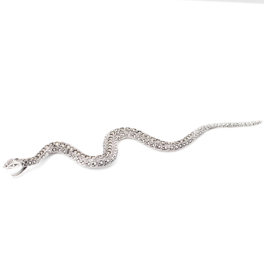 Sterling Silver Snake Pendant
