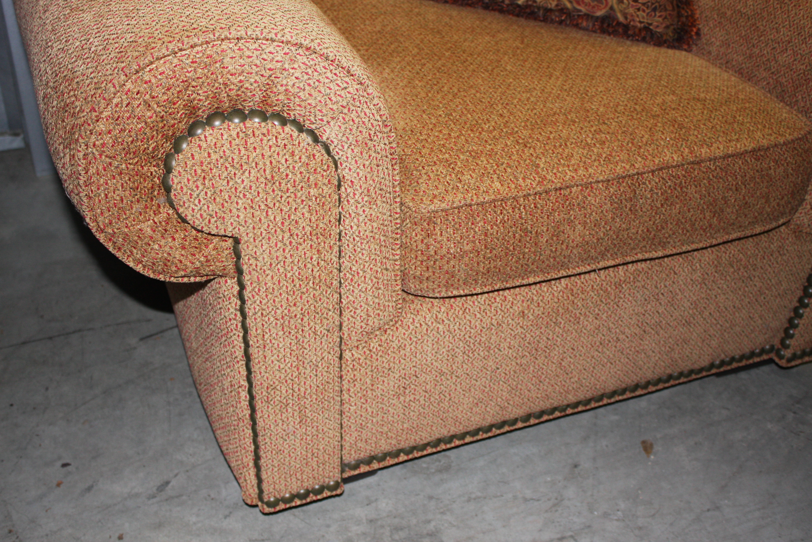 Upholstered Armchair with Ottoman by Charleston House