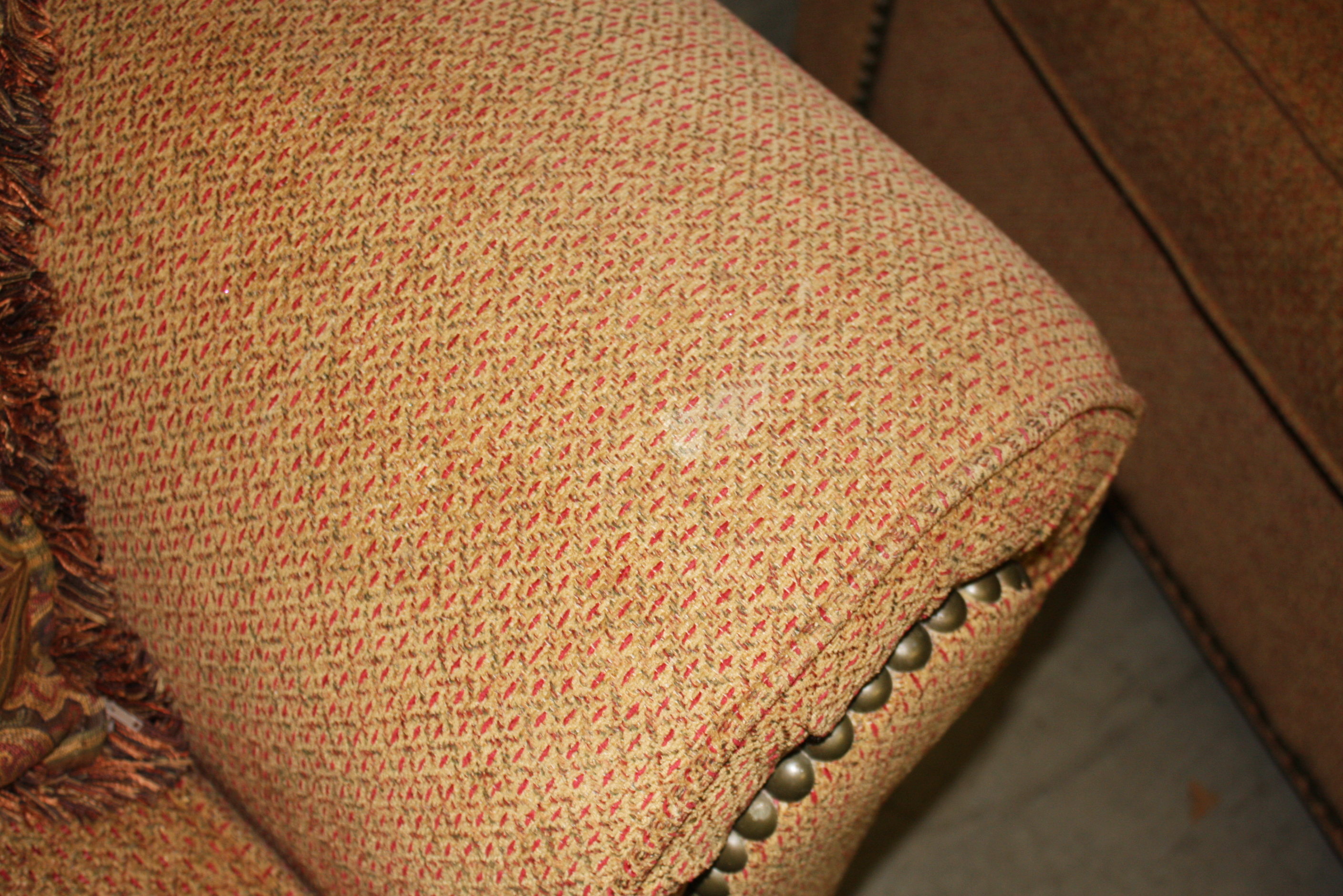 Upholstered Armchair with Ottoman by Charleston House