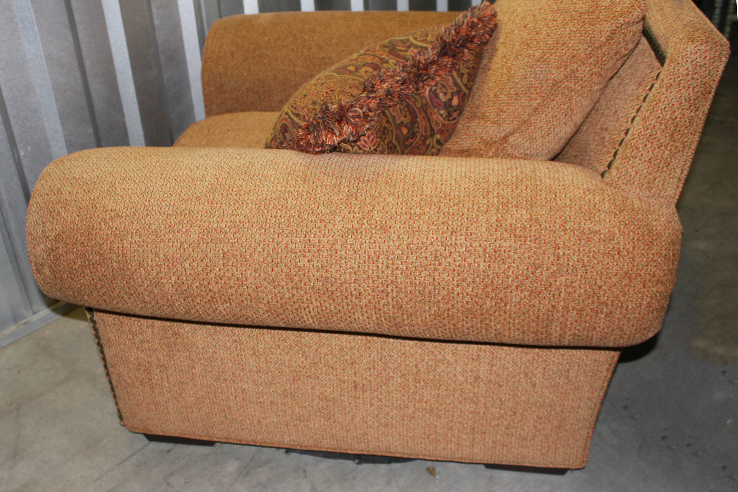 Upholstered Armchair with Ottoman by Charleston House