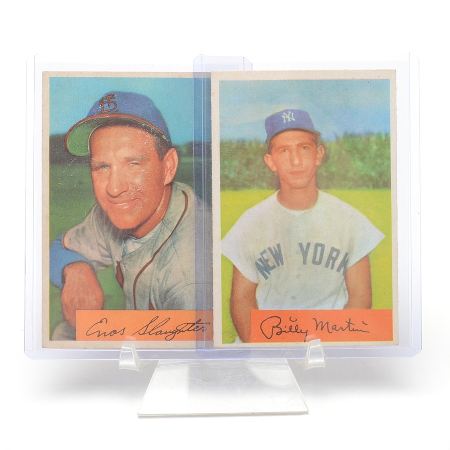 1954 Martin and Slaughter Bowman Cards