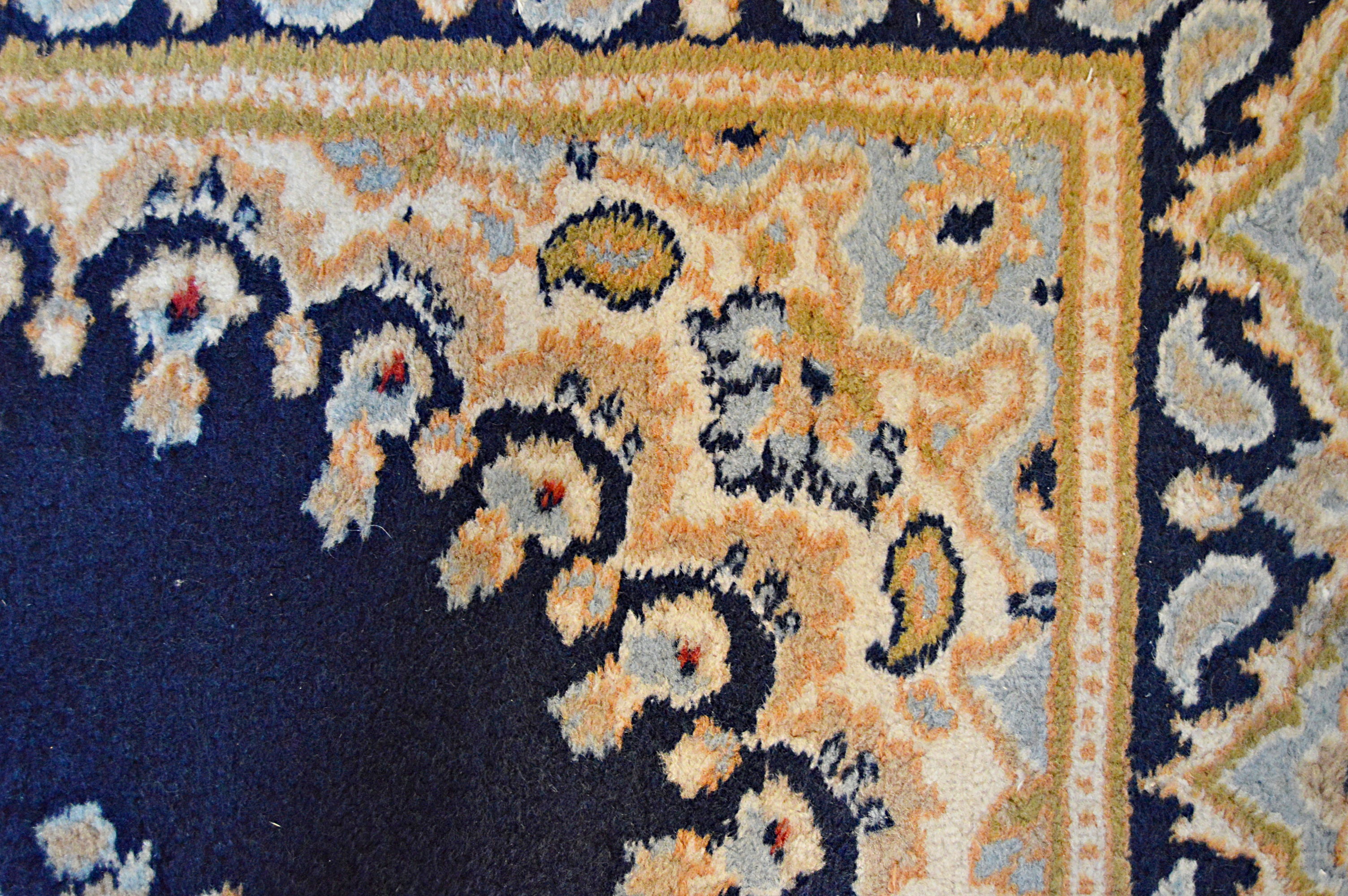 Semi-Antique Hand-Knotted Persian Wool Accent Rug