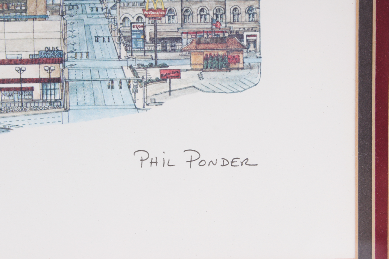 Phil Ponder 1990 Nashville Offset Lithograph