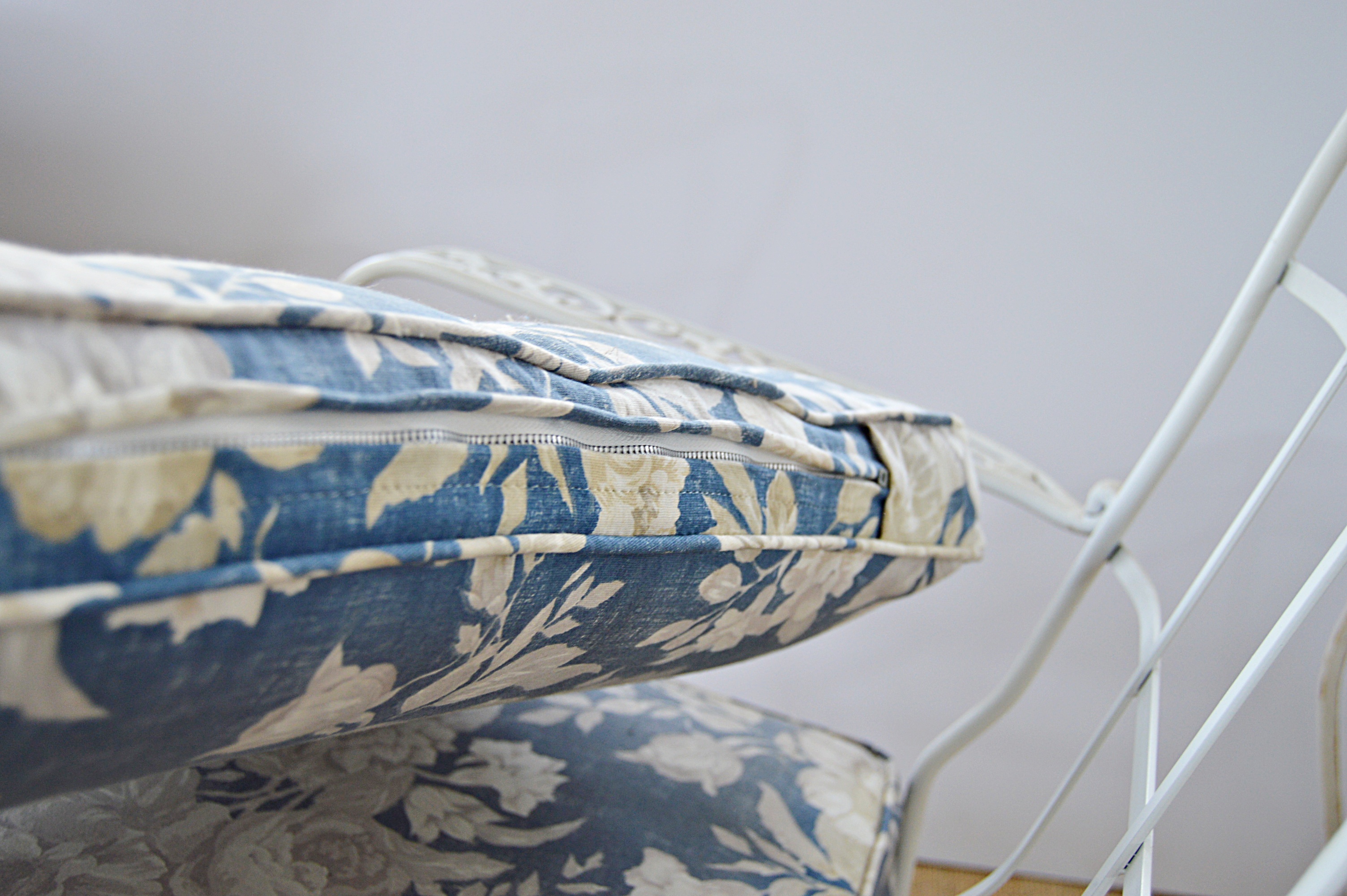 Vintage Iron Patio Chairs and Side Table