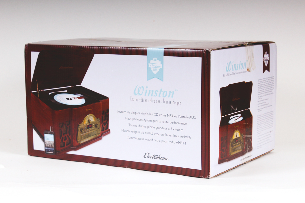 Electrohome Winston Retro Turntable Stereo System