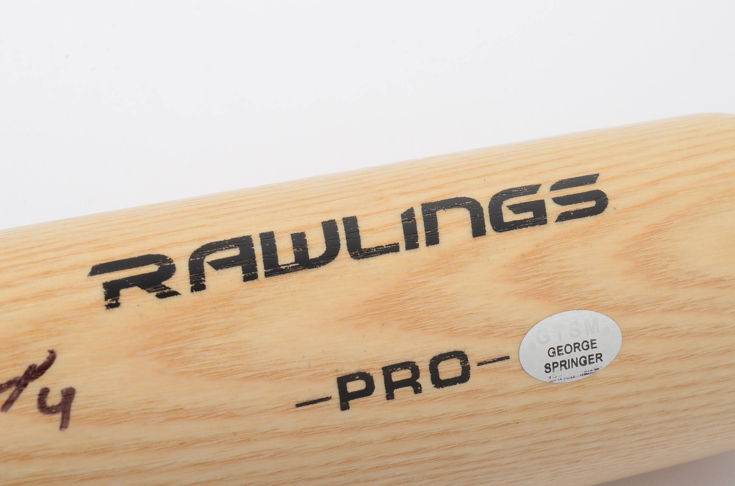 George Springer 2017 World Series MVP Signed Bat  COA