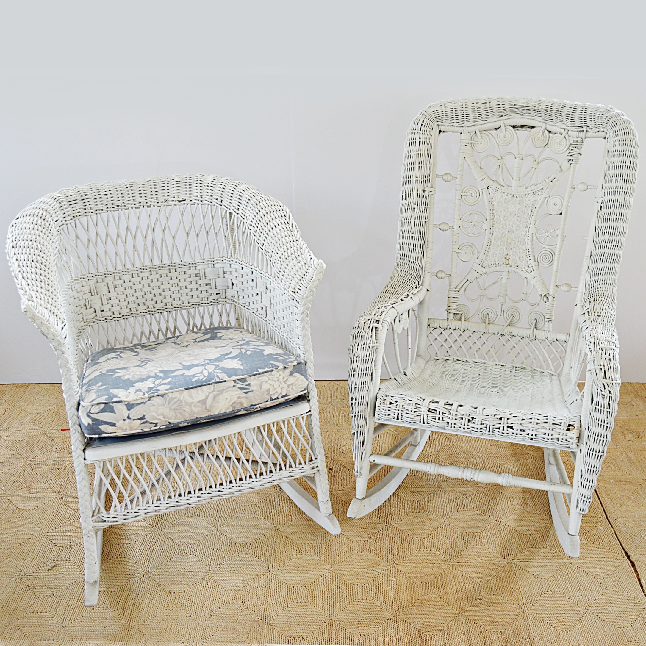 Antique and Vintage Wicker Rocking Chairs
