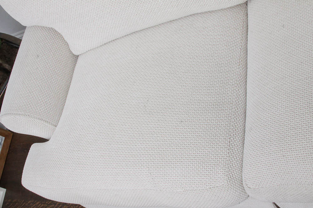 Hoff Miller White Upholstered Loveseat