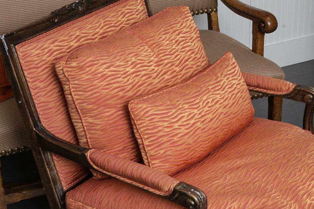 Minton-Spidell Inc. Armchairs with Throw Pillows