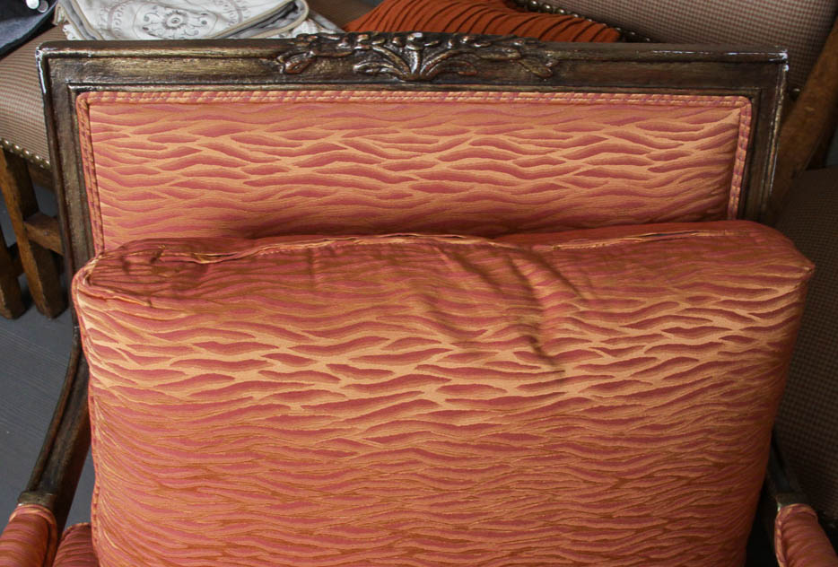 Minton-Spidell Inc. Armchairs with Throw Pillows