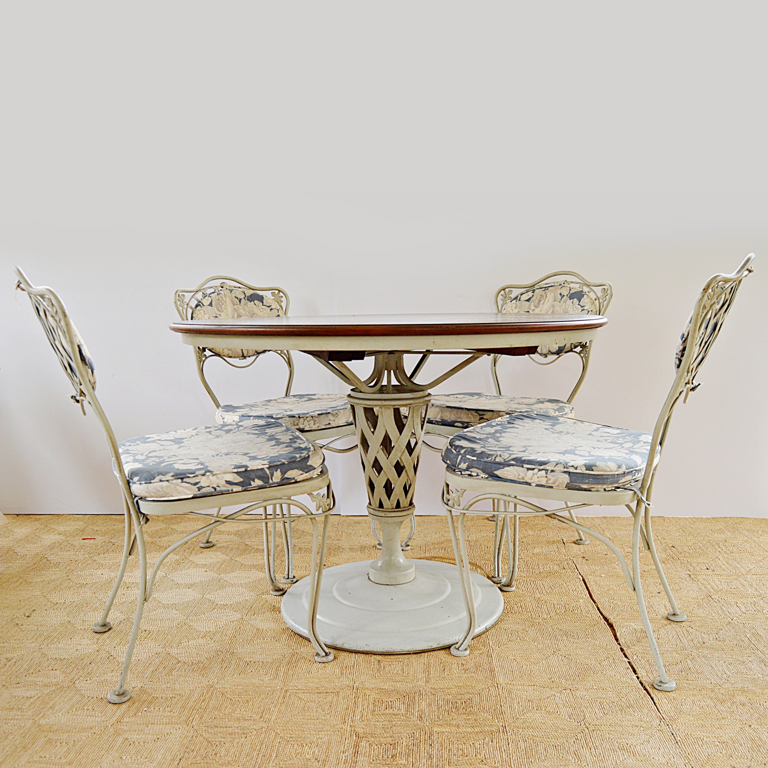 Vintage Painted Metal Dining Set