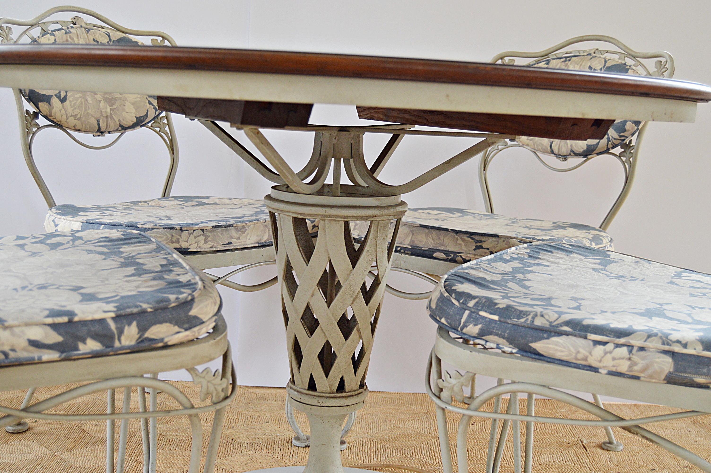 Vintage Painted Metal Dining Set