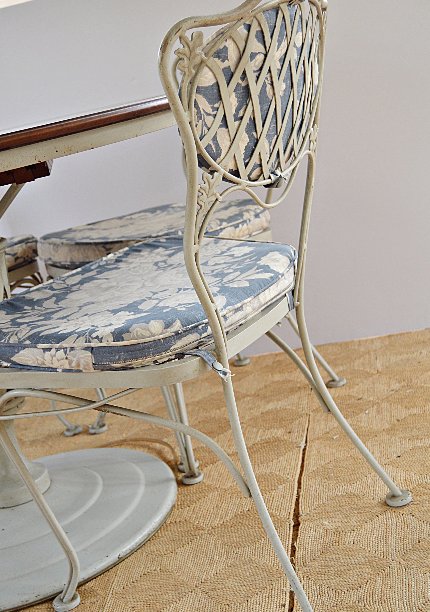 Vintage Painted Metal Dining Set