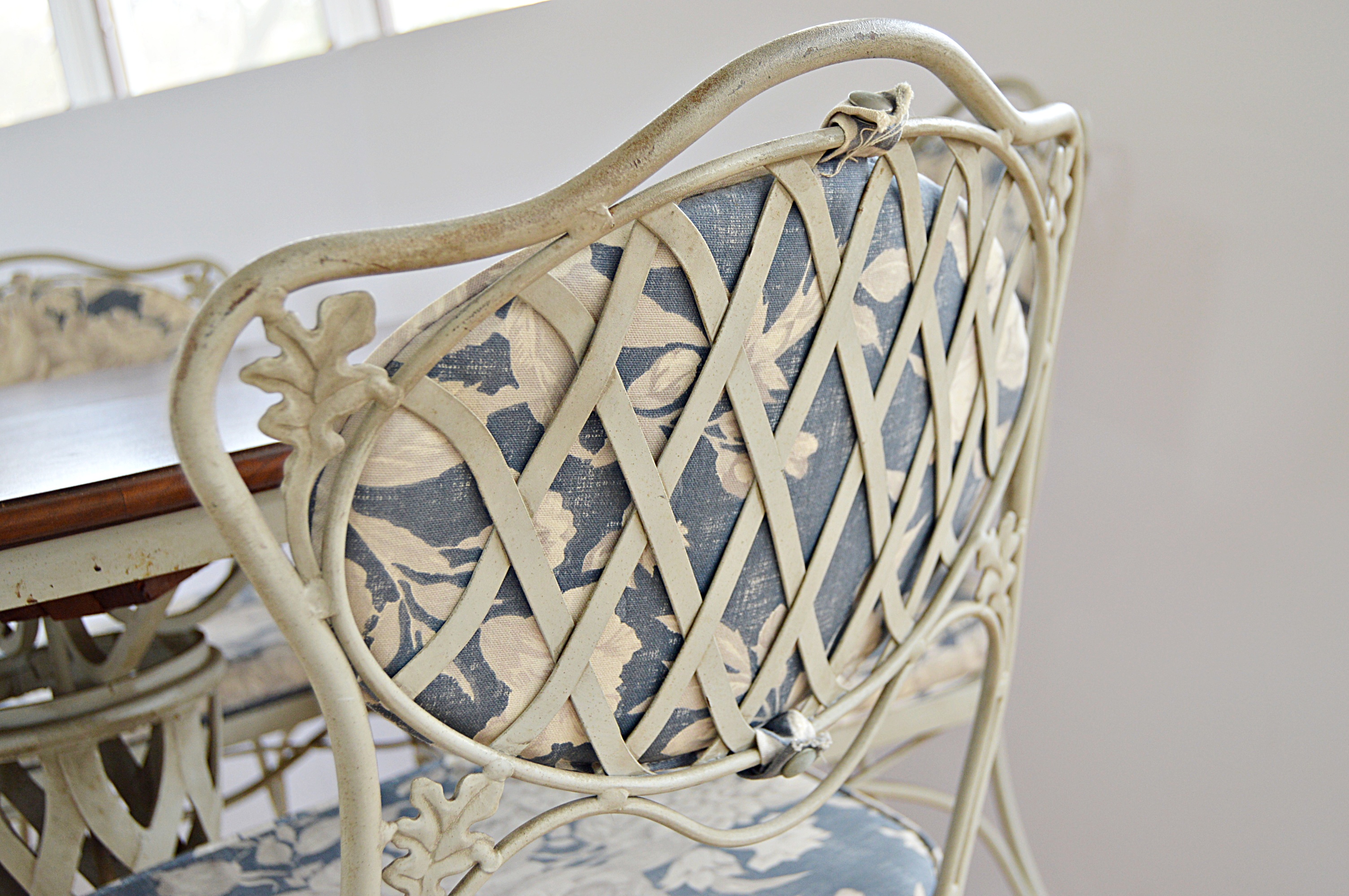 Vintage Painted Metal Dining Set