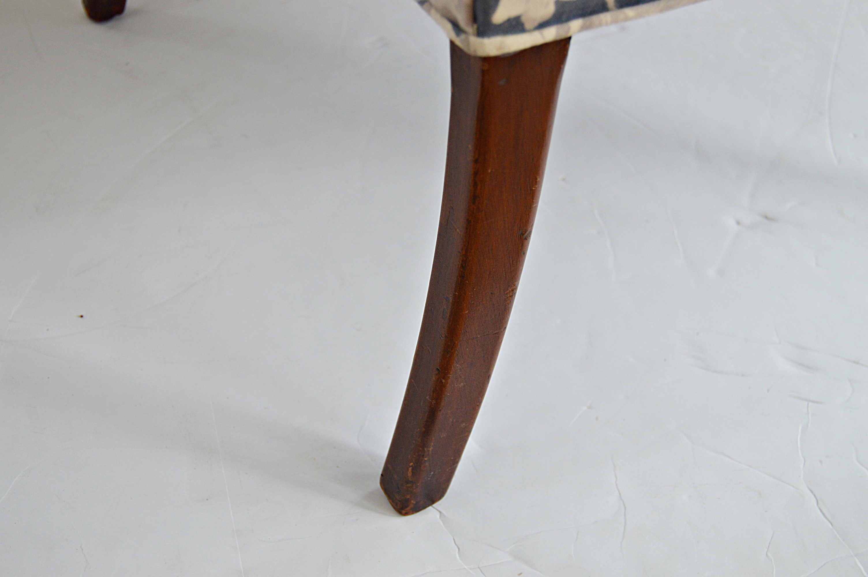 Vintage Queen Anne Style Wingback Chair