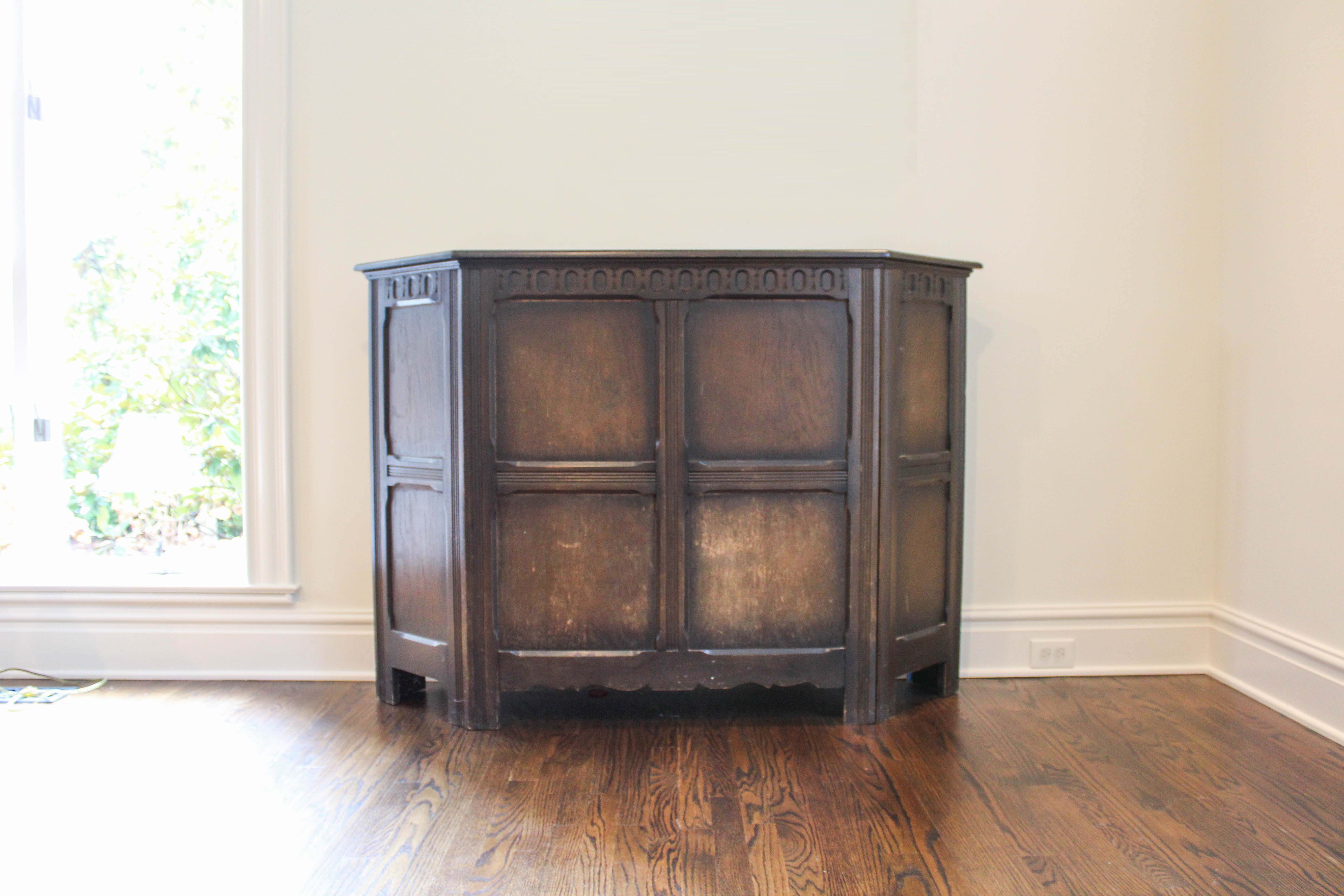 Vintage Mixed Wood Console