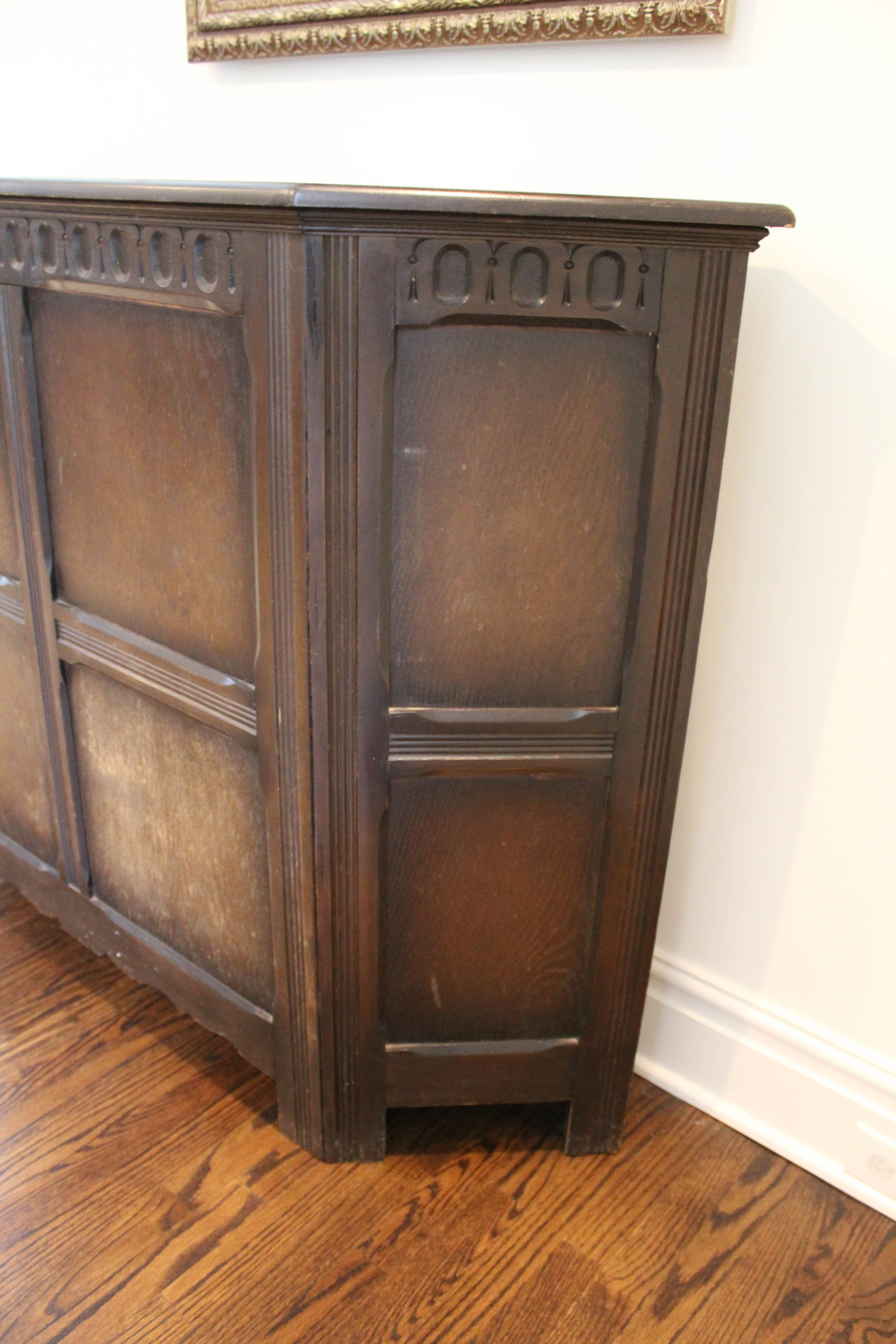 Vintage Mixed Wood Console